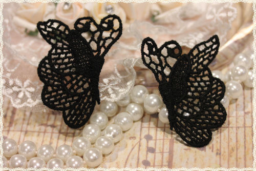 Coppia pizzo macramè per