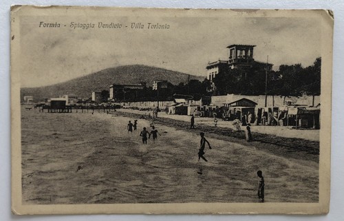Cartolina formia spiaggia - cartolina,