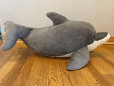Jumbo Large Plush DOLPHIN Gray