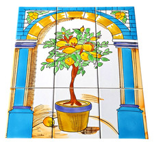 Piastrelle ceramica dipinte - in,