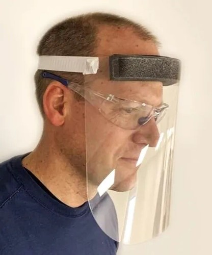 Maschera viso trasparente