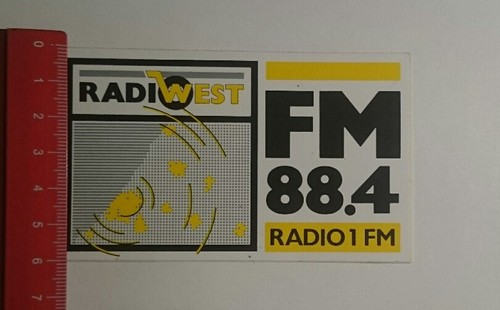 Aufkleber sticker radio west - radio,