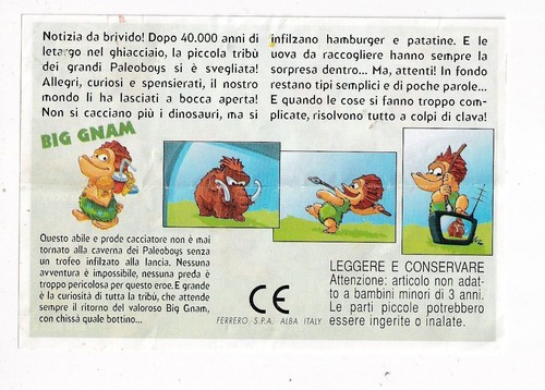 Sorpresina kinder paleoboys - sorpresina,
