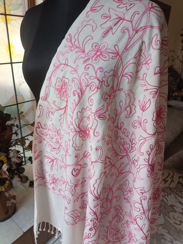Stola 100 cashmere bianco - stola,
