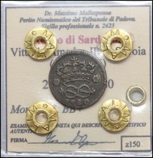 Regno di Sardegna Vittorio Amedeo III Savoia 2 Denari 1780 Monete preunitari