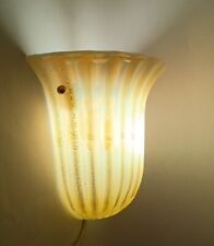 ♥ APPLIQUE LAMPADA DA MURO BIG SIZE COPPA CONCHIGLIA VETRO DI MURANO barovier