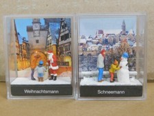 Preiser HO 1/87 99600 Babbo Natale e pupazzo di neve 99603 nuovo con scatola
