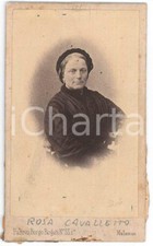 1870 ca RISORGIMENTO PADOVA Ritratto di Rosa CAVALLETTO - Foto MALAMAN CDV