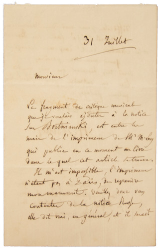 Hector berlioz autografo - hector, berlioz/autografo
