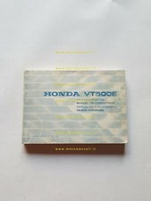 Honda VT 500 E 1983 manuale uso manutenzione moto originale owner's manual
