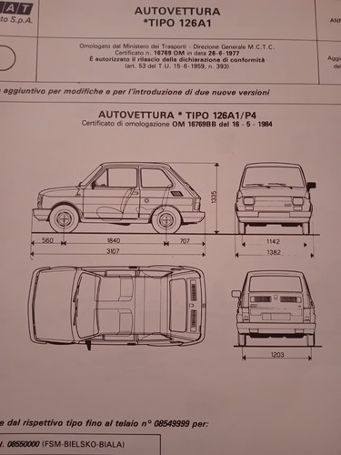 Fiat 126 scheda - 126, a1