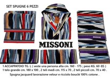 Set spugne MISSONI 6 pezzi con