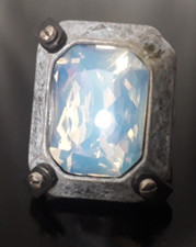 Anello cocktail AllSaints Tresori in 'Opale in polvere' SS2012 misura M 16,75