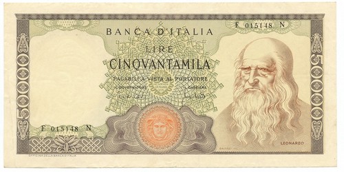 50000 lire banca italia - 50000,