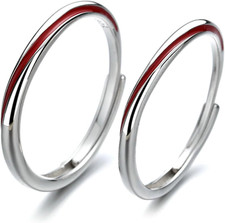 Anello Coppia Filo Rosso