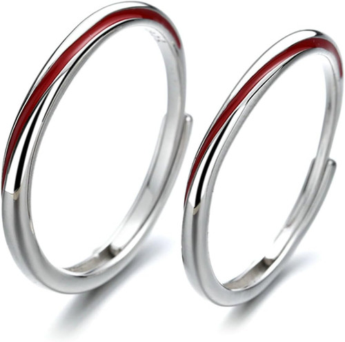 Anello coppia filo rosso - filo,