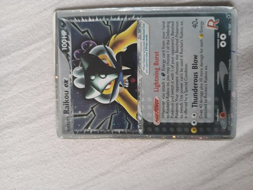 Carta pokemon rocket raikou - raikou, ex