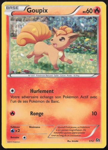 Carte pokémon goupix - pokémon,
