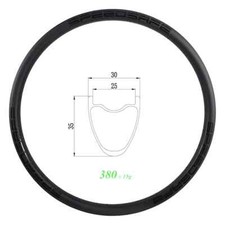 Cerchio carbonio disco strada 700c larghezza 30mm 25mm clincher interno tubeless 24H 28H 32H 36H