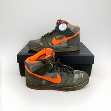 Nike SB Dunk High Brian Anderson Camo Scarpe Sneaker Casual Verde Arancio Tgl 42