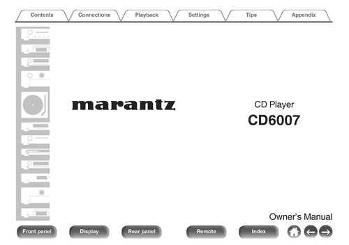 Marantz cd6007 lettore - cd6007,