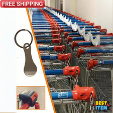 Supermarket Removable Trolley Coin Reusable Shopping Cart Token New KeyRing UK