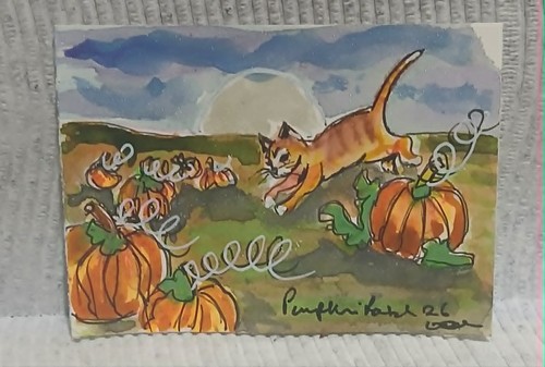Ooak aceo toppa zucca - ooak,