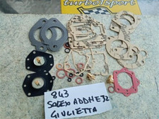 Alfetta - Giulietta- KIT GUARNIZIONI X 2  carburatorI Solex 40 ADDHE - 32 - K843