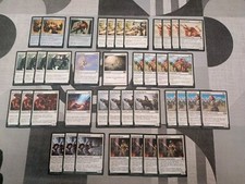 MAZZO CARTE MAGIC MONO BIANCO SOLDATI! NO JACE, MOX  BLACK LOTUS lotto N.1038