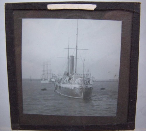 Magic lantern slide ships - magic,