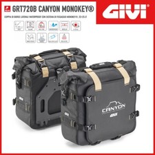 COPPIA BORSE LATERALI [GIVI] GRT720B CANYON MONOKEY PER MOTO - 25+25 LITRI