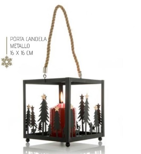 Lanterna portacandela metallo - lanterna,