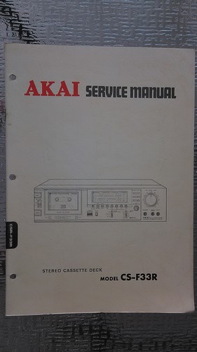 Manuale servizio akai - manuale, di
