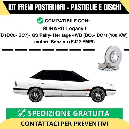 Kit freni posteriori - kit, subaru