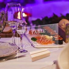 Insegna da tavolo acrilico