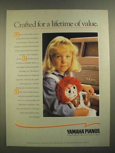 Pubblicità pianoforti yamaha - pubblicità,
