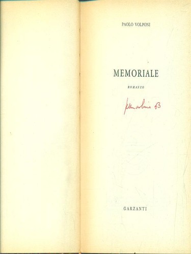 Memoriale narrativa italiana - memoriale,