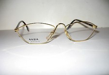 Krizia occhiali da vista montatura vintage Gold&Brown Eyeglasses Made Italy MINT