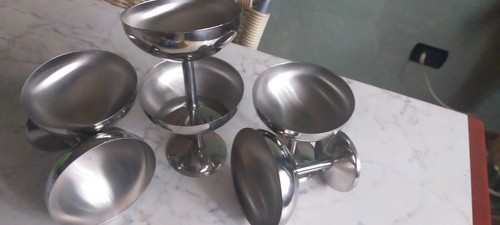 Coppe gelato acciaio inox - coppe,