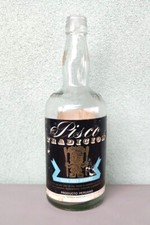 Vecchia BOTTIGLIA LIQUORE PISCO prodotto PERUVIANO 750 ml -anni '50-'60 -VUOTA