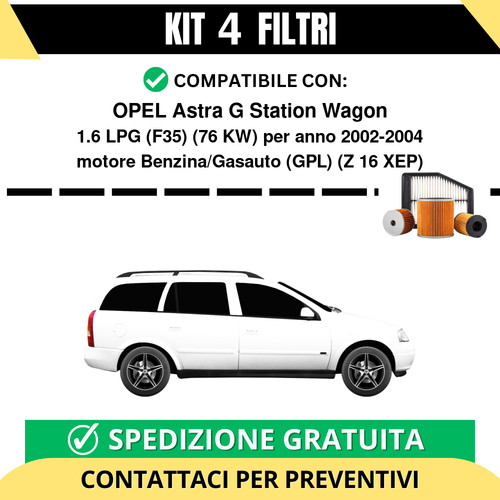 Kit filtri risparmio - 4, per
