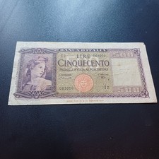 Banconota Da Collezione 500 Lire 20 Marzo 1947  Italia Non Comune Lotto A29