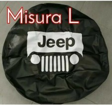 Copri Ruota di Scorta FUORISTRADA LOGO JEEP MISURA L WRANGLER RENEGADE LAREDO 4X