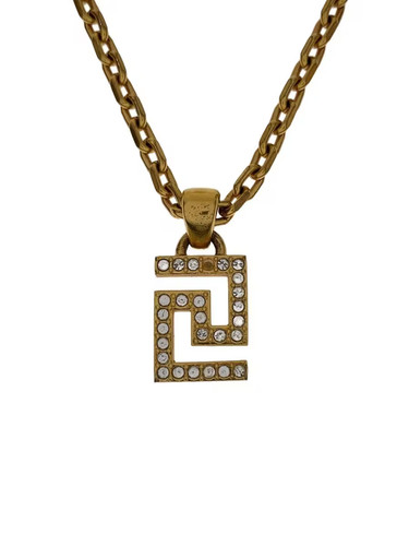 Collana versace placcata oro - collana,