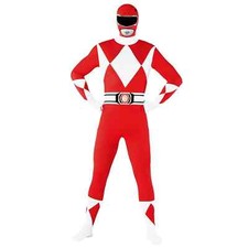 Costume da uomo supereroe rosso adulto costume M – XXL