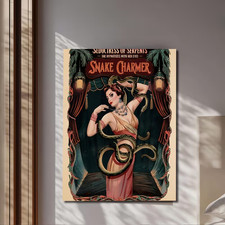 Poster Vintage Snake Charmer