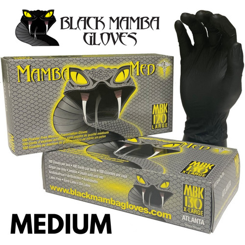 Guanti nitrile nero - nitrile, mamba