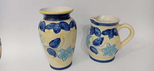 Coppia vasi dipinto mano - coppia,