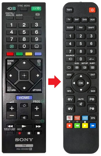 Telecomando adatto per sony - per,