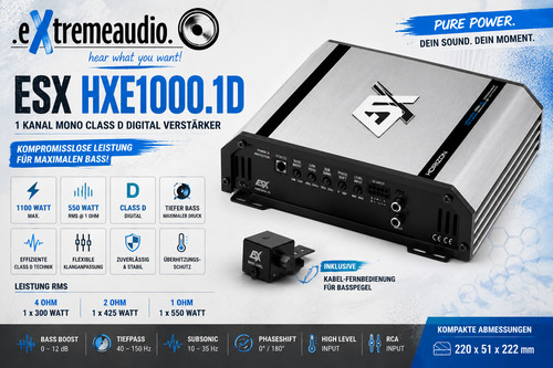 Esx hxe1000 amplificatore - esx,
